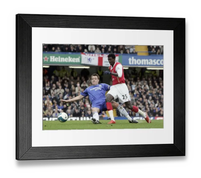 Framed Print : Emmanuel Adebayor (Arsenal) John Terry (Chelsea) Framed Print : Emmanuel Adebayor (Arsenal) John Terry (Chelsea)