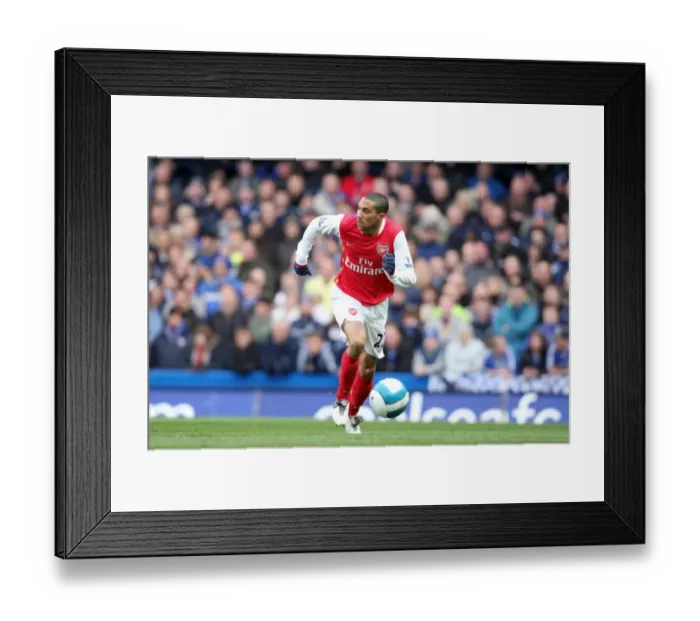 Framed Print : Clichy in Action: Arsenal vs. Chelsea, 23 / 3 / 08