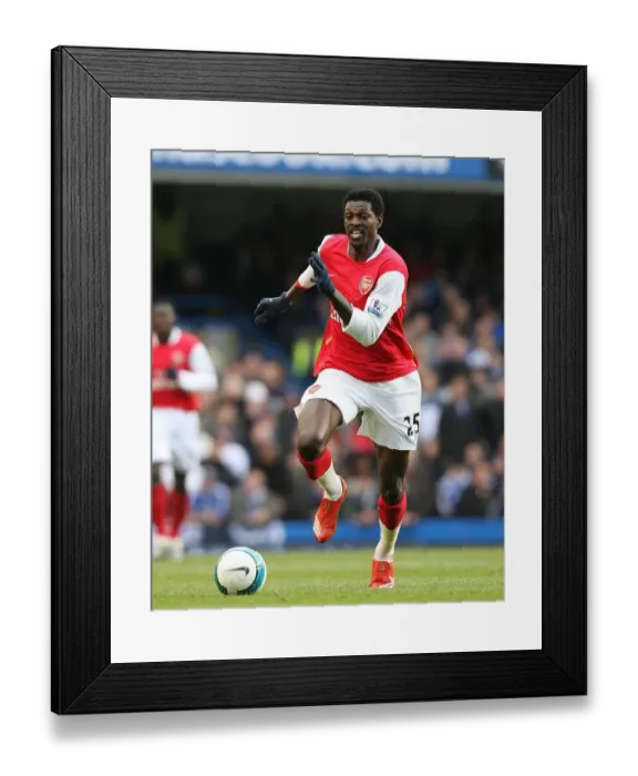 Framed Print : Adebayor's Determined Struggle: Chelsea 2-1 Arsenal, Barclays Premier League, Stamford Bridge (23 / 3 / 08) Framed Print : Adebayor's Determined Struggle: Chelsea 2-1 Arsenal, Barclays Premier League, Stamford Bridge (23 / 3 / 08)