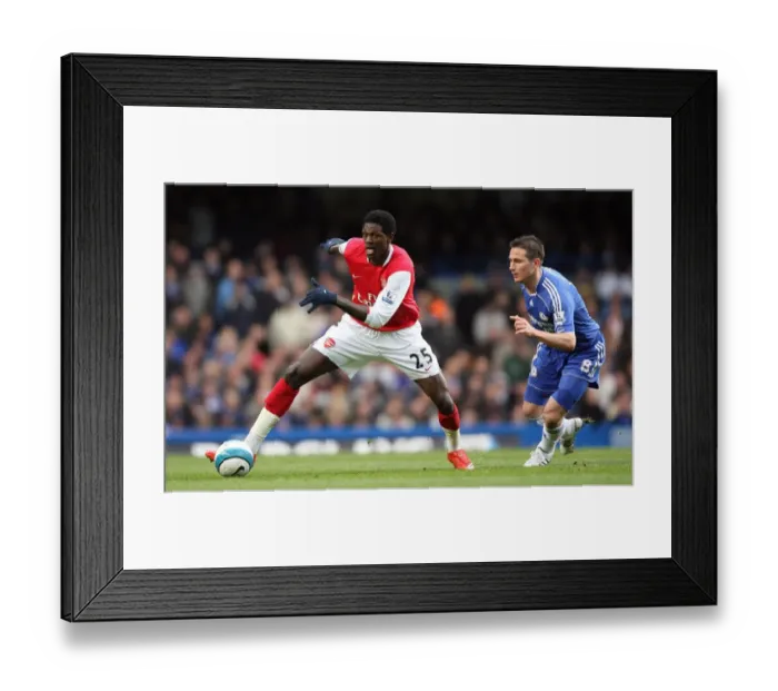 Framed Print : Adebayor vs. Lampard: Chelsea Edge Past Arsenal 2-1 in Premier League Clash, March 2008