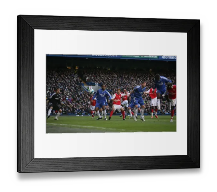 Framed Print : Bacary Sagna (far right) scores Arsenals goal past Carlo Cudicini (Chelsea)