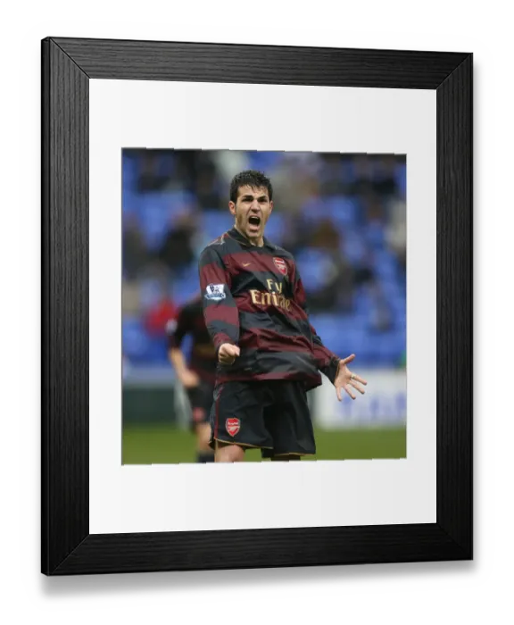 Framed Print : Cesc Fabregas celebrate Arsenals victory at the final whistle Framed Print : Cesc Fabregas celebrate Arsenals victory at the final whistle