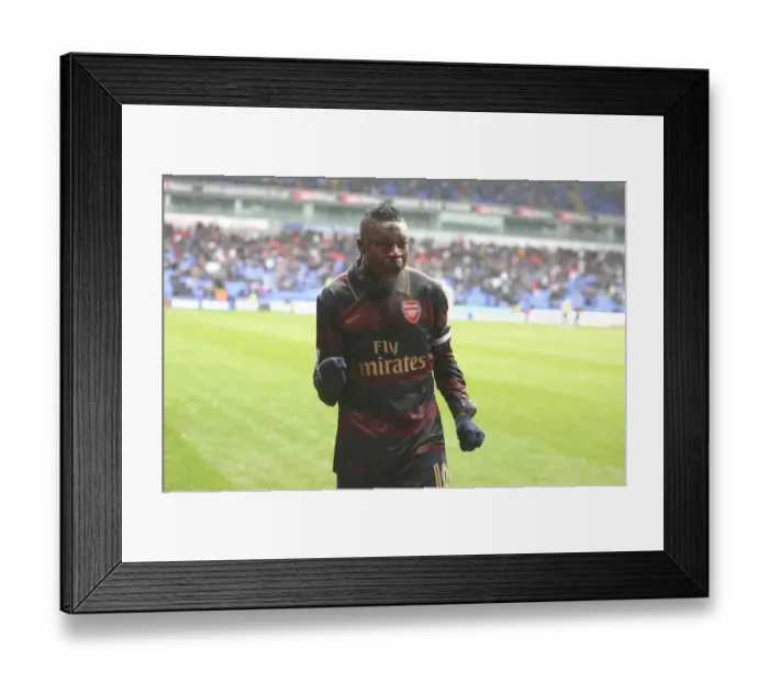 Framed Print : Arsenal captain William Gallas celebrates the 3rd Arsenal goal
