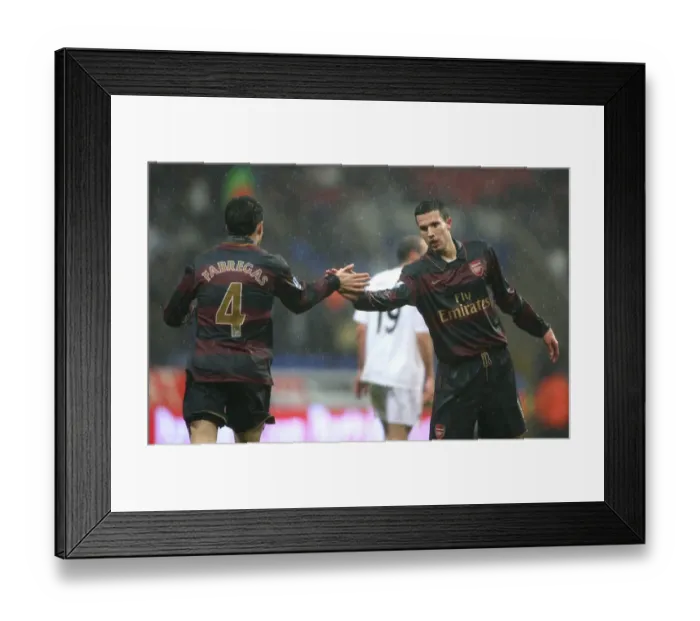 Framed Print : Robin van Persie and Cesc Fabregas (Arsenal)