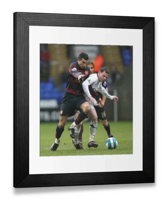 Framed Print : Robin van Persie (Arsenal) Danny Guthrie (Bolton) Framed Print : Robin van Persie (Arsenal) Danny Guthrie (Bolton)