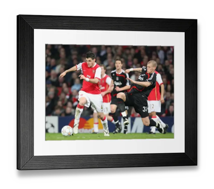 Framed Print : Cesc Fabregas (Arsenal) Martin Skrtel (Liverpool) Framed Print : Cesc Fabregas (Arsenal) Martin Skrtel (Liverpool)