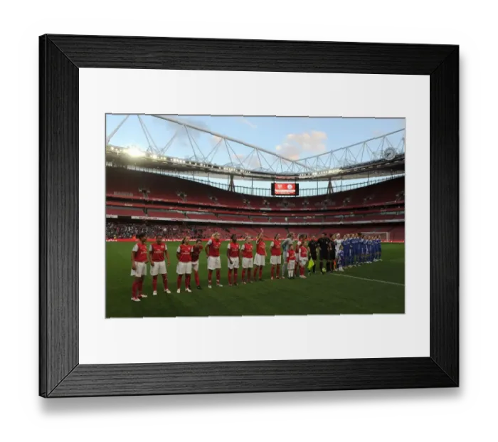Framed Print : Arsenal vs Chelsea: Women's Super League Showdown at Emirates Stadium Framed Print : Arsenal vs Chelsea: Women's Super League Showdown at Emirates Stadium