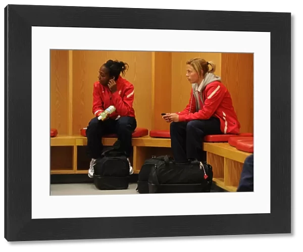 Danielle Carter and Gilly Flaherty (Arsenal Ladies). Arsenal Ladies 3: 1 Chelsea Ladies