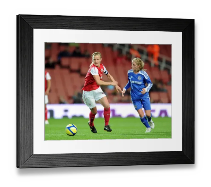 Framed Print : Clash of Titans: Arsenal Ladies vs. Chelsea - A Women's Super League Showdown