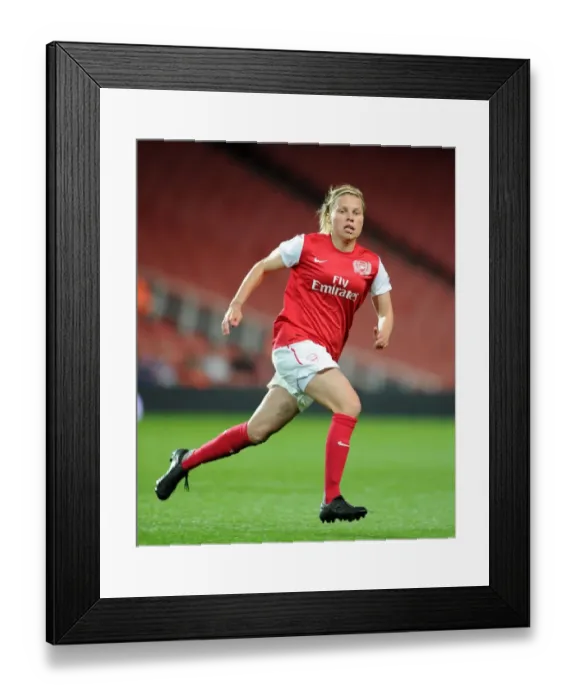 Framed Print : Arsenal Ladies vs. Chelsea LFC: Gilly Flaherty in Action at the Emirates Stadium