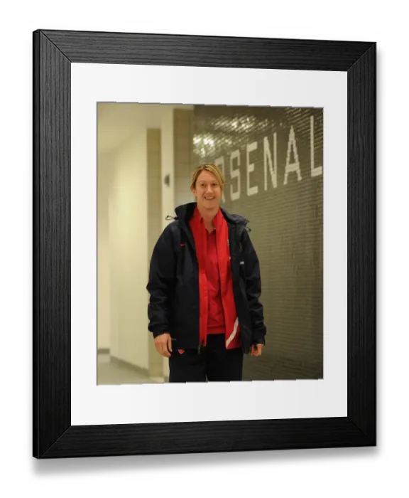 Framed Print : Ciara Grant (Arsenal Ladies). Arsenal Ladies 3: 1 Chelsea Ladies. FA Womens Super League