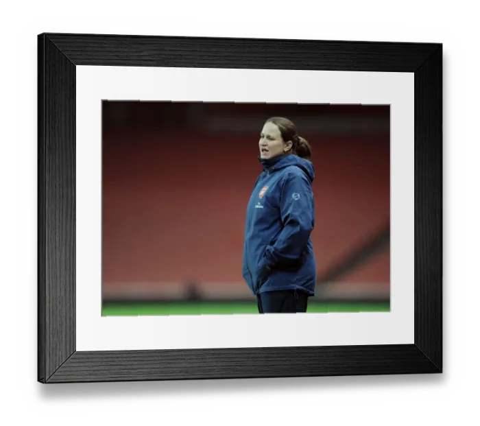 Framed Print : Laura Harvey Leads Arsenal in WSL Clash Against Chelsea Framed Print : Laura Harvey Leads Arsenal in WSL Clash Against Chelsea