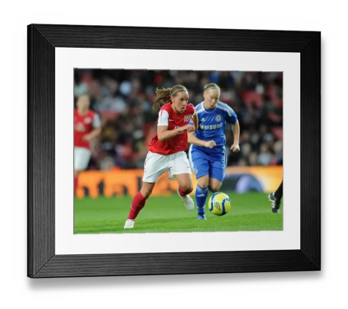 Framed Print : Jordan Nobbs (Arsenal Ladies) Danielle Buet (Chelsea). Arsenal Ladies 3: 1 Chelsea Ladies