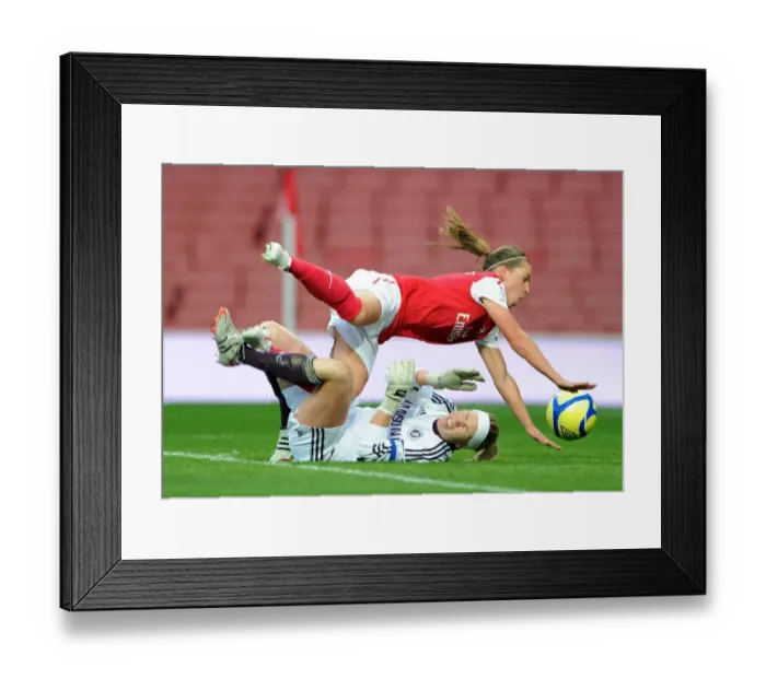 Framed Print : Clash of Titans: Nobbs vs. Telford - Arsenal Ladies vs. Chelsea FC Women's Super League Framed Print : Clash of Titans: Nobbs vs. Telford - Arsenal Ladies vs. Chelsea FC Women's Super League
