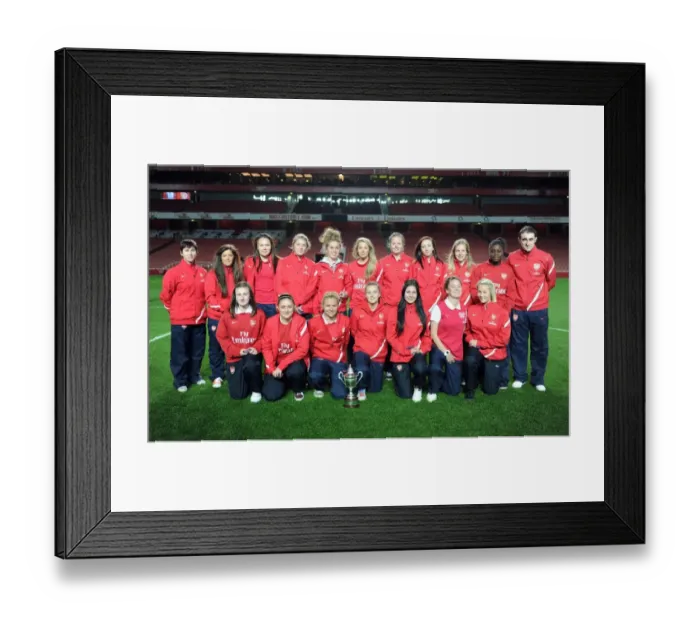 Framed Print : Arsenal Ladies Triumph: 3-1 FA Womens Super League Victory Over Chelsea Ladies at Emirates Stadium