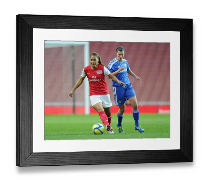 Framed Print : Alex Scott (Arsenal Ladies) Helen Lander (Chelsea). Arsenal Ladies 3: 1 Chelsea Ladies Framed Print : Alex Scott (Arsenal Ladies) Helen Lander (Chelsea). Arsenal Ladies 3: 1 Chelsea Ladies