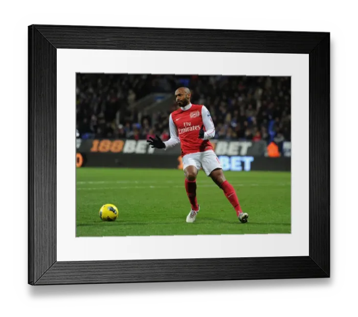Framed Print : Thierry Henry in Action: Bolton Wanderers vs. Arsenal, Premier League 2011-12