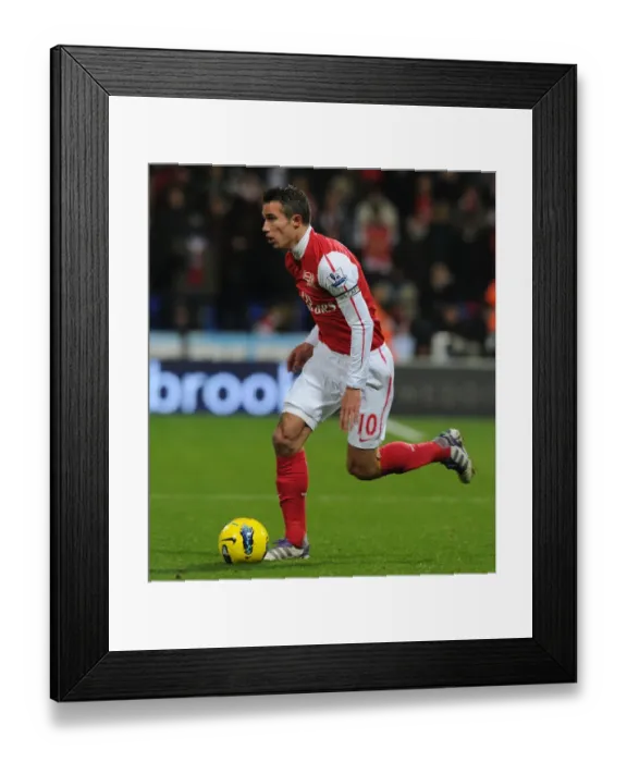 Framed Print : Robin van Persie in Action: Bolton Wanderers vs. Arsenal, Premier League 2011-12