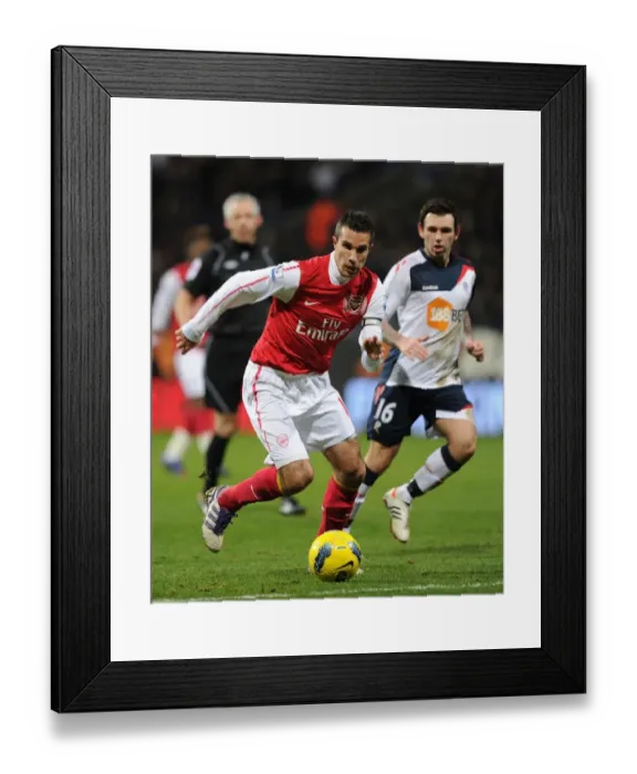 Framed Print : Robin van Persie in Action: Arsenal vs. Bolton Wanderers, Premier League 2011-12 Framed Print : Robin van Persie in Action: Arsenal vs. Bolton Wanderers, Premier League 2011-12