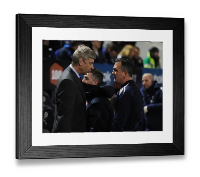 Framed Print : Arsene Wenger and Owen Coyle Pre-Match Handshake: Bolton Wanderers vs. Arsenal, Premier League 2011-2012 Framed Print : Arsene Wenger and Owen Coyle Pre-Match Handshake: Bolton Wanderers vs. Arsenal, Premier League 2011-2012