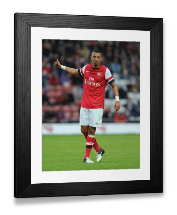 Framed Print : Francis Coquelin in Action: Arsenal vs Southampton - Markus Liebherr Memorial Cup (2012)