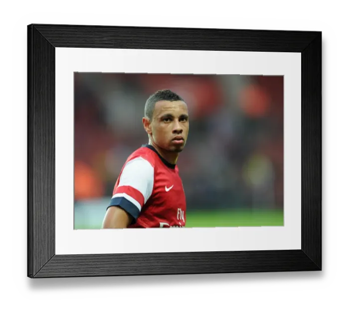 Framed Print : Francis Coquelin (Arsenal). Southampton 1: 1 Arsenal. The Markus Liebherr Memorial Cup Framed Print : Francis Coquelin (Arsenal). Southampton 1: 1 Arsenal. The Markus Liebherr Memorial Cup