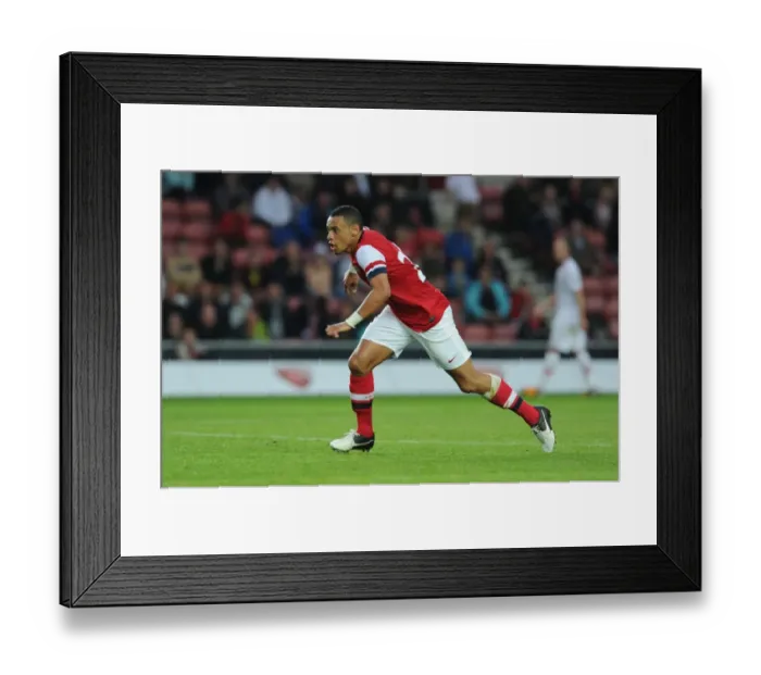 Framed Print : Francis Coquelin in Action: Arsenal's Pre-Season Clash against Southampton (2012)