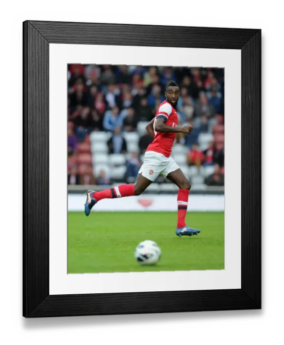 Framed Print : Johan Djourou in Action: Arsenal vs. Southampton - Markus Liebherr Memorial Cup (2012)