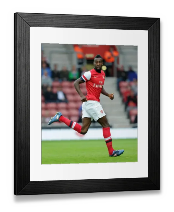 Framed Print : Johan Djourou in Action: Southampton vs. Arsenal - Markus Liebherr Memorial Cup Pre-Season Match, 2012