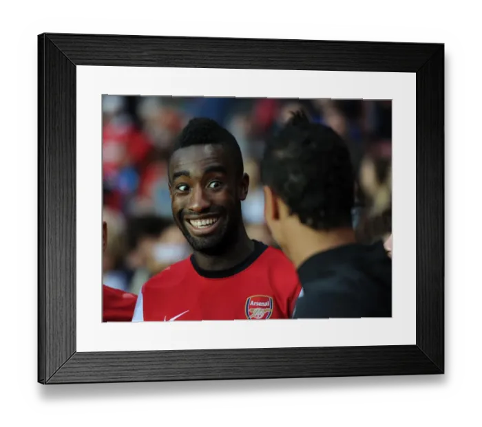 Framed Print : Johan Djourou: In Action for Arsenal Against Southampton (2012 Pre-Season)