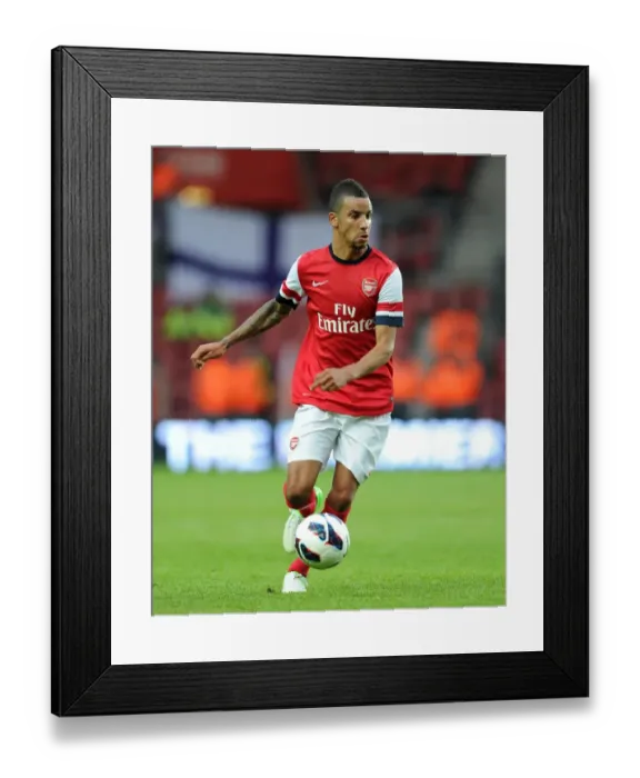 Framed Print : Criag Eastmond (Arsenal). Southampton 1: 1 Arsenal. The Markus Liebherr Memorial Cup