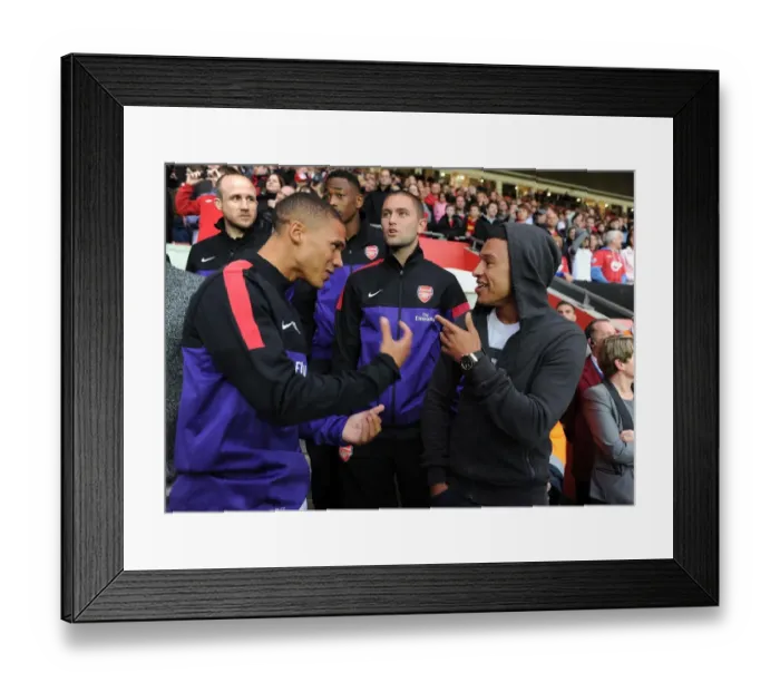 Framed Print : Arsenal FC: Pre-Season Friendly - Southampton v Arsenal (2012-13): Gibbs, Lansbury, Oxlade-Chamberlain in Action Framed Print : Arsenal FC: Pre-Season Friendly - Southampton v Arsenal (2012-13): Gibbs, Lansbury, Oxlade-Chamberlain in Action