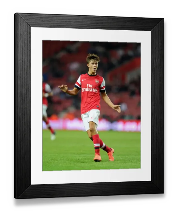 Framed Print : Arsenal's Kris Olsson in Action: Southampton Pre-Season Clash (2012-13)