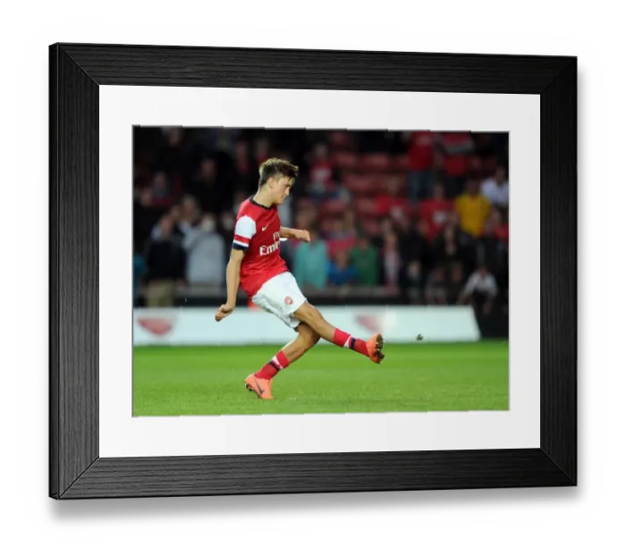 Framed Print : Kristoffer Olsson scores for Arsenal from the penalty spot during the shoot out Framed Print : Kristoffer Olsson scores for Arsenal from the penalty spot during the shoot out