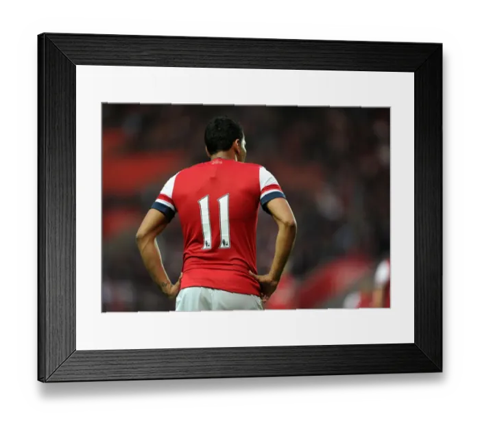 Framed Print : Andre Santos in Action: Arsenal vs. Southampton - Markus Liebherr Memorial Cup (2012)