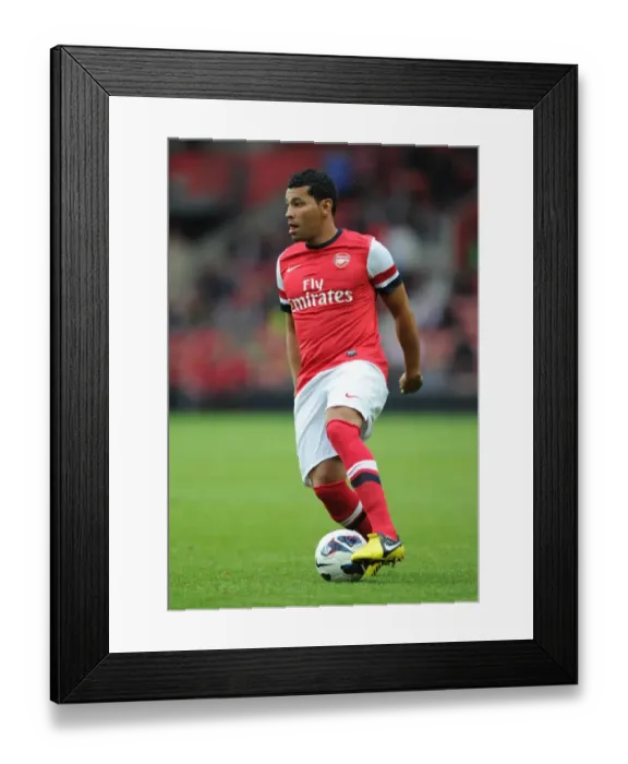 Framed Print : Andre Santos in Action: Arsenal vs. Southampton (2012 Pre-Season)