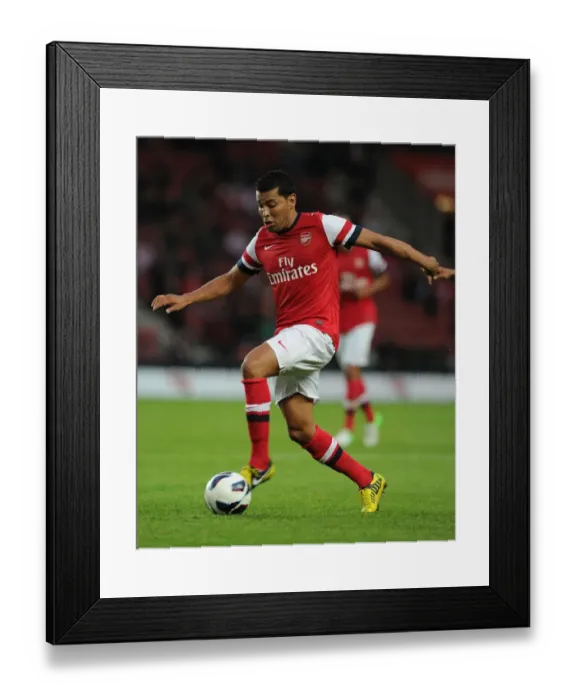 Framed Print : Andre Santos in Action: Arsenal vs. Southampton (2012) - Pre-Season Clash