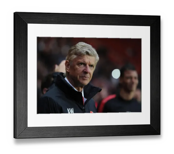 Framed Print : Arsene Wenger at Southampton's St. Mary's Stadium during Arsenal's Pre-Season Match (2012-13) - Markus Liebherr Memorial Cup