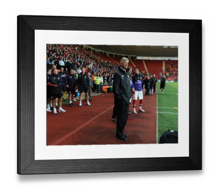 Framed Print : Arsene Wenger at Southampton's St. Mary's Stadium (2012-13) - Arsenal's Pre-Season Match