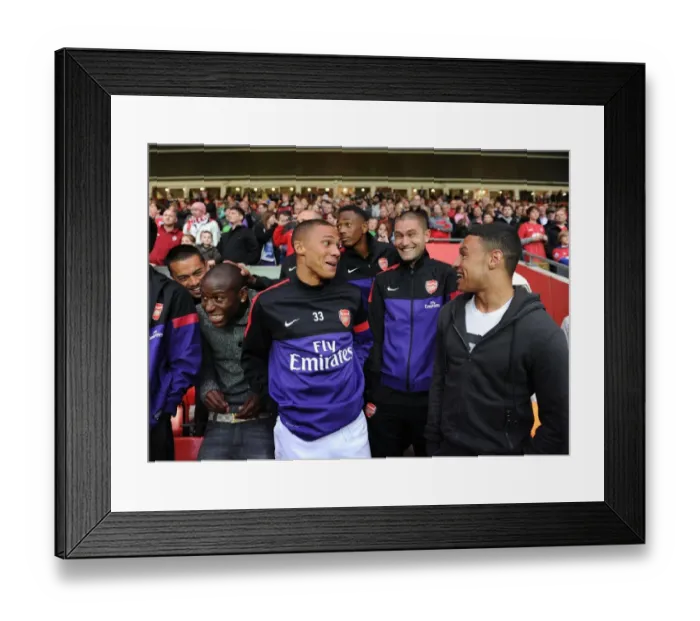 Framed Print : Arsenal Squad Training at Southampton's St. Mary's Stadium (2012-13 Pre-Season)