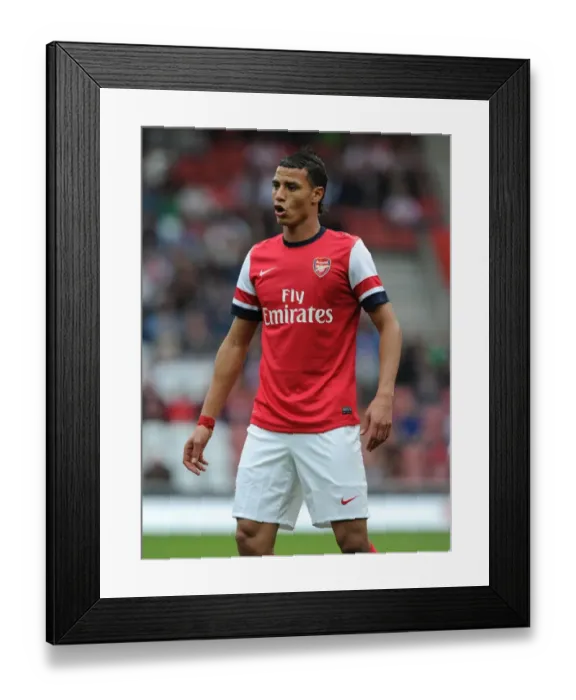 Framed Print : Arsenal's Marouane Chamakh in Action against Anderlecht in 2012 Pre-Season