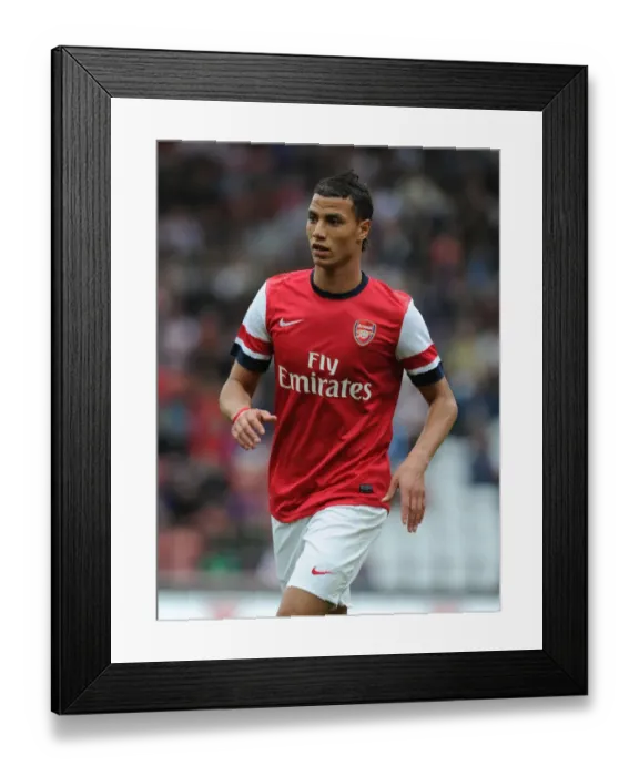 Framed Print : Marouane Chamakh in Action: Arsenal vs. Anderlecht, 2012-13 Pre-Season
