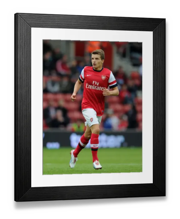 Framed Print : Arsenal's Thomas Eisfeld in Pre-Season Action Against Anderlecht, 2012