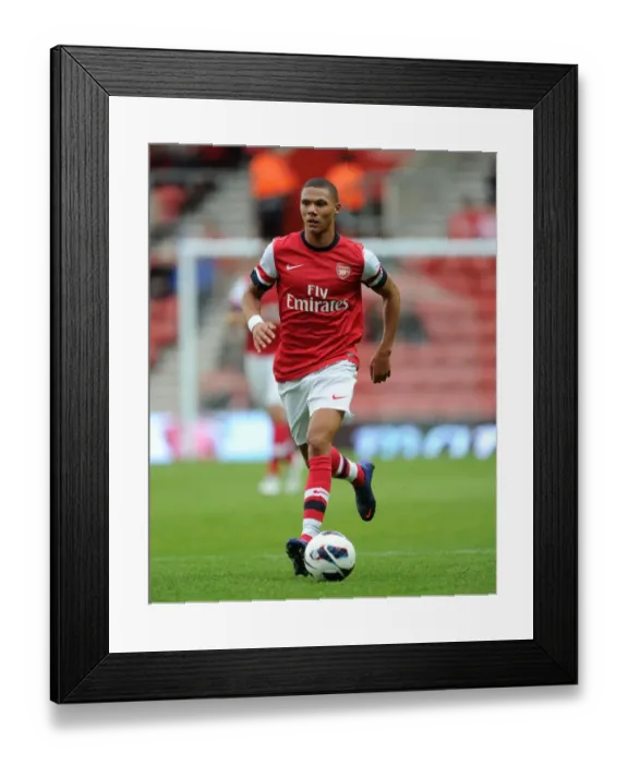 Framed Print : Arsenal's Kieran Gibbs in Pre-Season Action vs. Anderlecht (2012-13)
