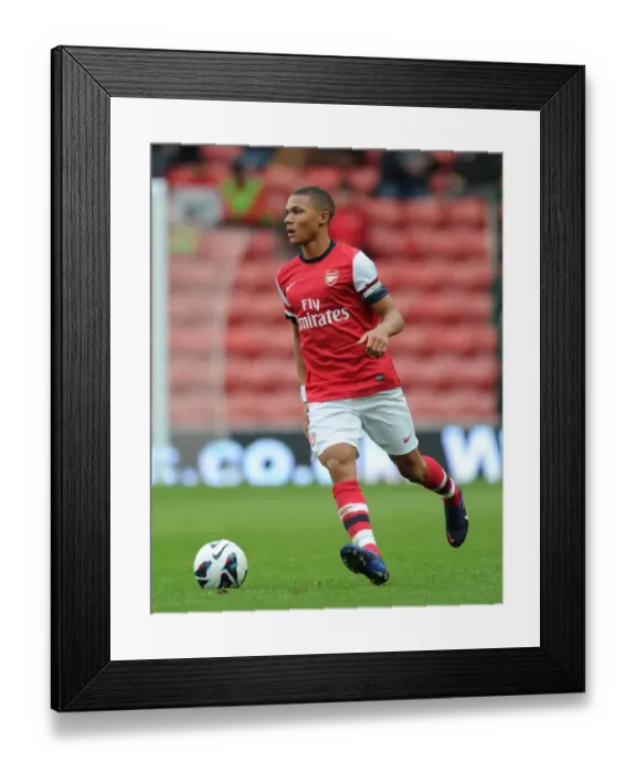 Framed Print : Kieran Gibbs (Arsenal). Arsenal 1: 0 Anderlecht. The Markus Liebherr Memorial Cup