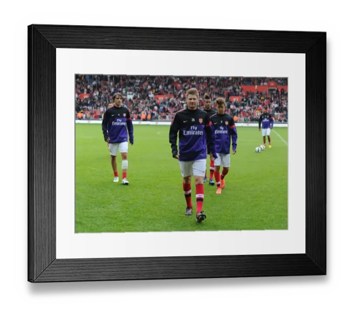 Framed Print : Arsenal's Sead Hajrovic Gears Up for Arsenal vs. Anderlecht: Markus Liebherr Memorial Cup Pre-Season Clash (2012-13) at St. Mary's Stadium, Southampton Framed Print : Arsenal's Sead Hajrovic Gears Up for Arsenal vs. Anderlecht: Markus Liebherr Memorial Cup Pre-Season Clash (2012-13) at St. Mary's Stadium, Southampton