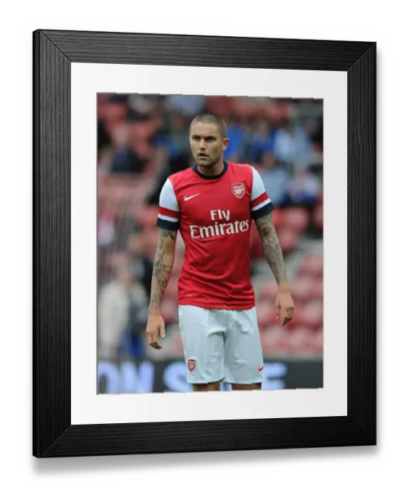 Framed Print : Arsenal vs. Anderlecht: Henri Lansbury in Pre-Season Action (Markus Liebherr Memorial Cup, 2012)