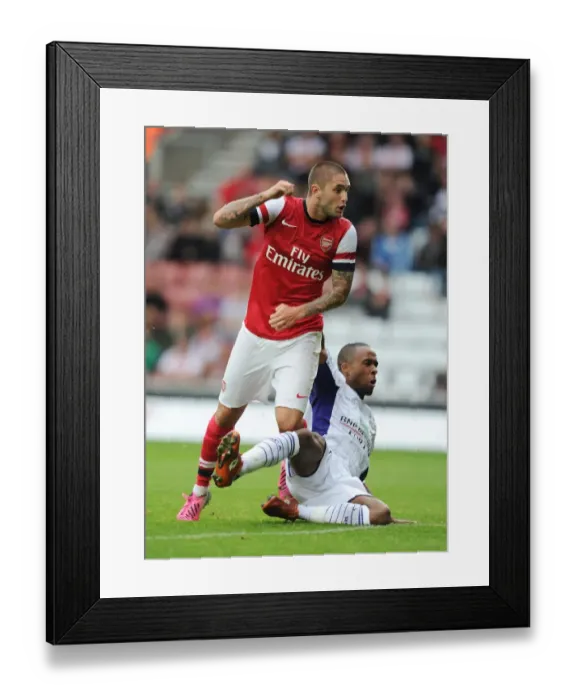 Framed Print : Arsenal vs. Anderlecht: Henri Lansbury Scores in 2012-13 Pre-Season Friendly
