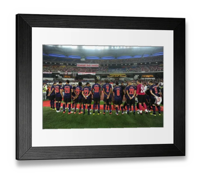 Framed Print : Arsenal FC: Pre-Season Friendly against Malaysia XI at Bukit Jalil National Stadium (July 2012)