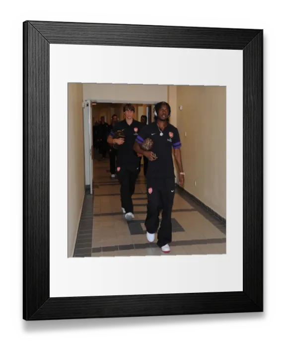 Framed Print : Gervinho of Arsenal Before Malaysia XI Friendly, 2012